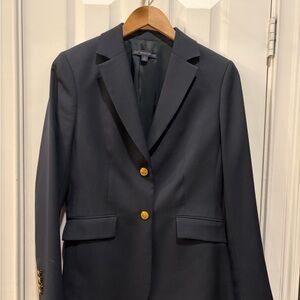 Navy Blazer with Gold Buttons